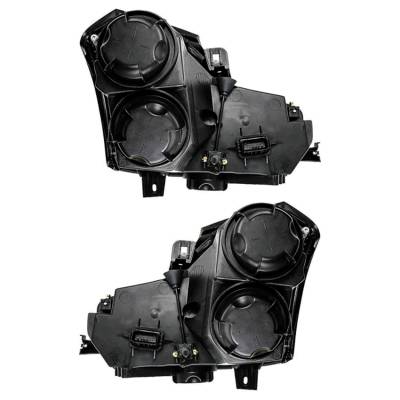 Rareelectrical - New Pair Of Halogen Headlight Compatible With Cadillac Cts Sedan 2005 By Part Number 15826014 - Image 2