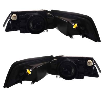 Rareelectrical - New Pair Of Headlights Compatible With Ford Mustang Base Convertible 3.8L 4.6L 3.9L 2001 2002 2003 - Image 2