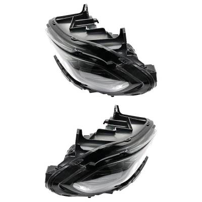 Rareelectrical - New Pair Of Headlights Compatible With Dodge Charger 3.6L 5.7L 6.4L 2018 2019 2020 2021 By Part - Image 3