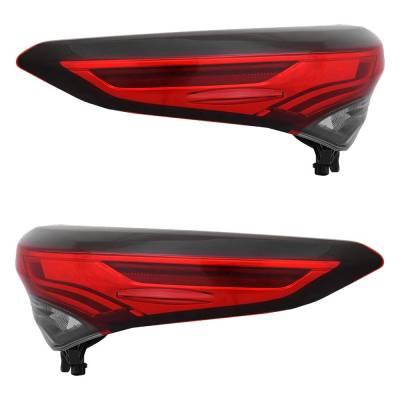 Rareelectrical - New Pair Of Tail Lights Compatible With Toyota Highlander 2.4L 2.5L 3.5L 2020 2021 2022 2023 By Part - Image 3
