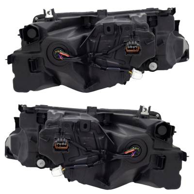 Rareelectrical - New Pair Of Headlights Compatible With Nissan Rogue Sl Sport Utility 4-Door 1.5L 2.5L 2021 2022 2023 - Image 2