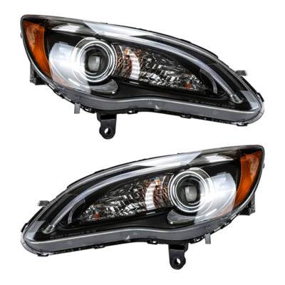 New Pair Of Halogen Headlight Compatible With Chrysler 200 S Convertible 2011-2014 By Part Number