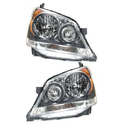 Rareelectrical - New Pair Of Headlights Compatible With Honda Odyssey Ex Ex-L Lx Touring Mini Passenger Van 4-Door - Image 2