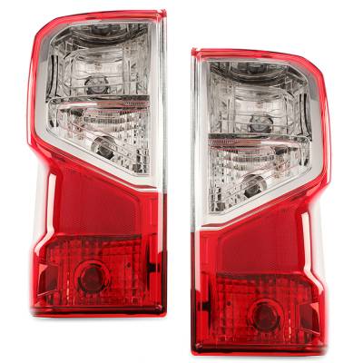 Rareelectrical - New Pair Of Tail Lights Compatible With Nissan Titan Platinum Reserve Pro-4X S Sl Sv 5.0L 5.6L - Image 4