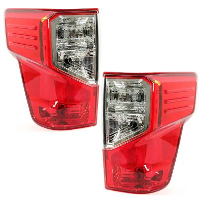 Rareelectrical - New Pair Of Tail Lights Compatible With Nissan Titan Xd Pro-4X S Sv Crew Extended Standard Cab - Image 1