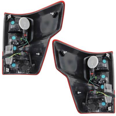 Rareelectrical - New Pair Of Tail Lights Compatible With Nissan Titan Xd Pro-4X S Sv Crew Extended Standard Cab - Image 2