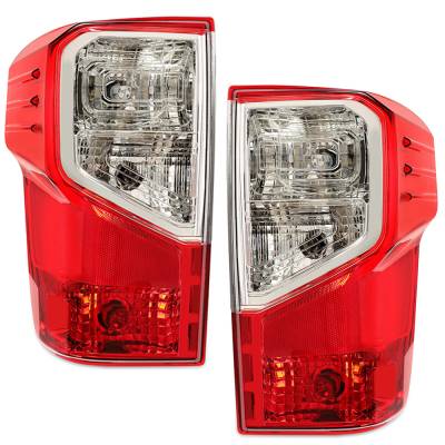Rareelectrical - New Pair Of Tail Lights Compatible With Nissan Titan Xd Pro-4X S Sv Crew Extended Standard Cab - Image 6