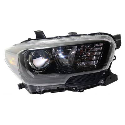 New Right Halogen Headlight Compatible With Toyota Tacoma Sr 3.5L 2017 2018 2019 By Part Number
