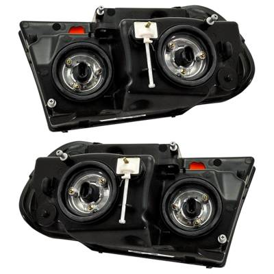 Rareelectrical - New Pair Of Headlights Compatible With Jeep Grand Cherokee Laredo 4.0L 4.7L 1999 2000 2001 2002 2004 - Image 2