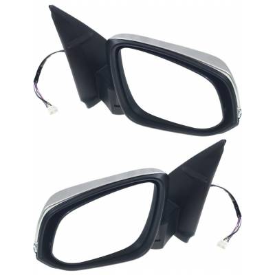 Rareelectrical - New Pair Of Mirror Compatible With Toyota Tacoma Sr Sr5 Trd Sport Trd Off-Road Limited Pro Trail - Image 3