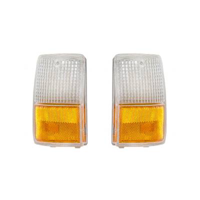 Rareelectrical - New Pair Of Side Marker Lights Compatible With Chevrolet Caprice 1987-90 5974650 Gm2551102 5974649 - Image 2