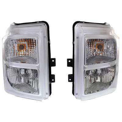 Rareelectrical - New Pair Of Headlights Compatible With Ford F-250 Super Duty Xlt Extended Cab 6.2L 6.7L 2011 2012 - Image 4