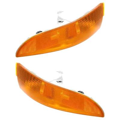 New Pair Of Daytime Running Lights Compatible With Chevrolet Camaro 3.4L 3.8L 5.7L 1993-2002 By Part
