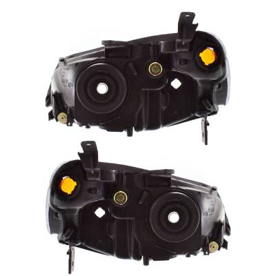 Rareelectrical - New Pair Halogen Headlights Compatible With Honda Civic Gx Sedan 1.7L 2001 2002 2003 By Part Number - Image 2