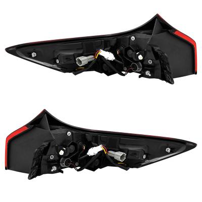 Rareelectrical - New Pair Of Led Tail Lights Compatible With Nissan Rogue Platnium S Sl Sv Sport Utility 2021 By Part - Image 2