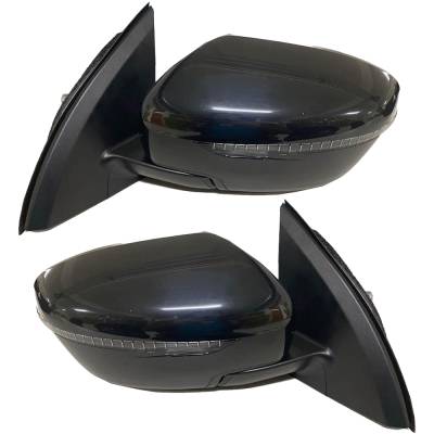 Rareelectrical - New Pair Of Mirrors Compatible With Nissan Rogue Sport Sv Sport Utility 4-Door 2017-2020 By Part - Image 1