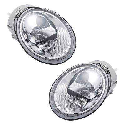 Rareelectrical - New Pair Of Headlights Compatible With Volkswagen Beetle Gls Glx Tdi Convertible Hatchback Sport - Image 1
