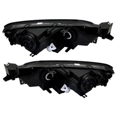 Rareelectrical - New Pair Of Halogen Headlight Compatible With Mazda Cx-7 Gs Gt Sport 2007-2009 By Part Number - Image 2