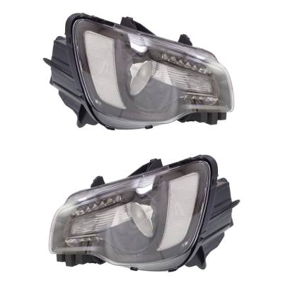 Rareelectrical - New Pair Of Headlights Compatible With Chrysler 300 3.6 C Platinum Hemi Limited S Touring Sedan 2015 - Image 3