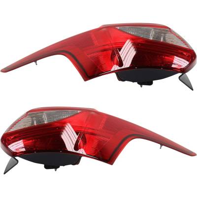 Rareelectrical - New Pair Of Tail Lights Compatible With Ford Focus Sel St Titanium Plus Hatchback Sedan 2012-2014 By - Image 5