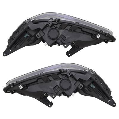 Rareelectrical - New Pair Headlights Compatible With Honda Accord Touring Sedan 4 Door 3.5L 2013 2014 2015 By Part - Image 6