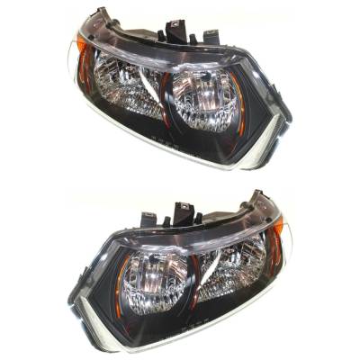 Rareelectrical - New Pair Headlights Compatible With Honda Civic Si Coupe 2 Door 2.0L 2008 2009 By Part Numbers - Image 4