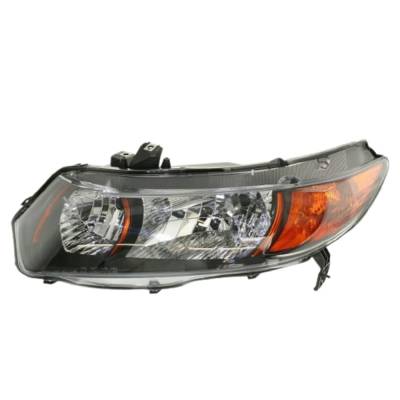 Rareelectrical - New Left Headlight Compatible With Honda Civic Si Coupe 2 Door 2.0L 2008 2009 By Part Numbers - Image 1