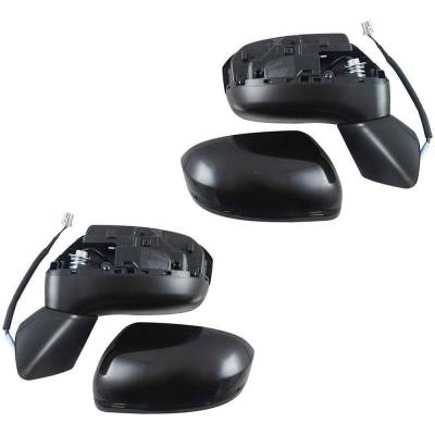 Rareelectrical - New Pair Of Mirrors Compatible With Honda Civic Si 2.4L 2014 2015 By 76201-Tr4-A01zh 76251-Tr4-A01zh - Image 2