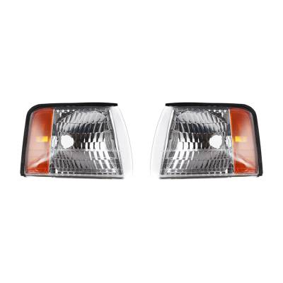 New Pair Of Side Marker Lights Compatible With Cadillac Deville 1997-99 16522806 Gm2541102 16522805