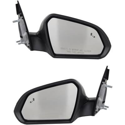 Rareelectrical - New Pair Of Mirrors Compatible With Hyundai Sonata Limited Sedan 4 Door 2.0L 2.4L 2015 2016 2017 By - Image 2