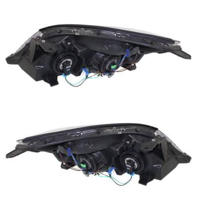 Rareelectrical - New Pair Of Halogen Headlights Compatible With Saturn Aura Xe Sedan 4 Door 2.4L 3.5L 2007 2008 2009 - Image 2