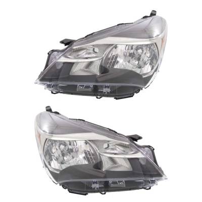 Rareelectrical - New Pair Of Headlights Compatible With Toyota Yaris L Hatchback 2015 2016 2017 By Part Numbers - Image 3