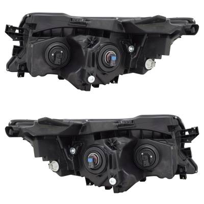 Rareelectrical - New Pair Of Headlights Compatible With Honda Ridgeline Sport Crew Cab Pickup 2017 2018 2019 2020 By - Image 3