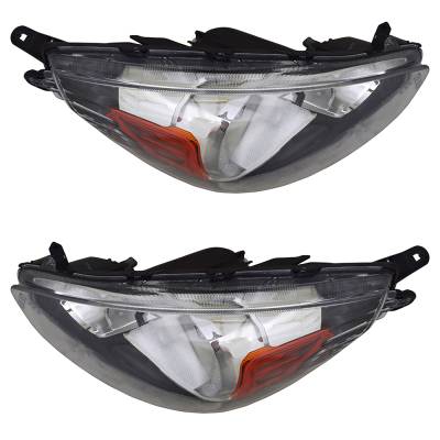 Rareelectrical - New Pair Of Headlights Compatible With Mitsubishi Mirage Rf Hatchback 2015 By Part Numbers Mi2503164 - Image 5