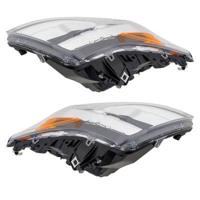 Rareelectrical - New Pair Of Headlights Compatible With Ram Promaster 3500 Extended Cargo Van 2015 2016 2017 2018 - Image 2