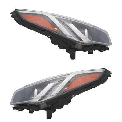 Rareelectrical - New Pair Of Headlights Compatible With Hyundai Sonata Se Sedan 2016 2017 By Part Numbers Hy2503201 - Image 3