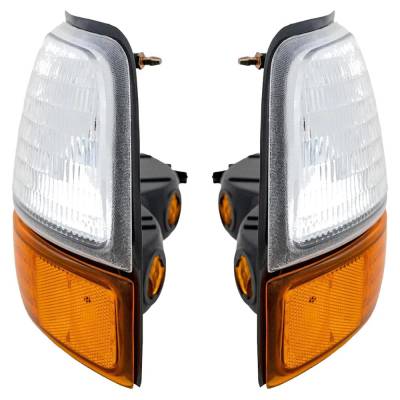 New Pair Of Daytime Running Lights Compatible With Ford Ranger 2.5L 3.0L 4.0L 1998-2000 By Part