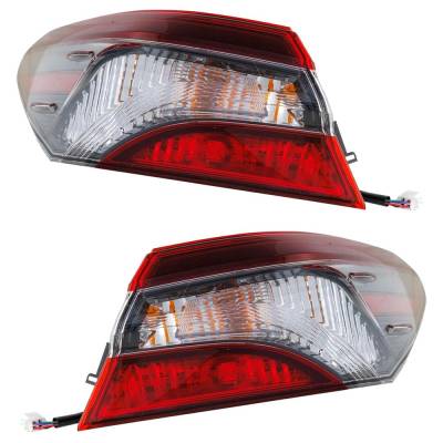Rareelectrical - New Pair Of Tail Lights Compatible With Toyota Camry 2.5L 3.5L 2021 2022 2023 2024 By Part Numbers - Image 3