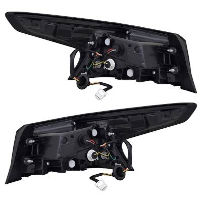 Rareelectrical - New Halogen Outer Pair Tail Lights Compatible With Nissan Altima Sr Sedan 4 Door 2.5L 2019 2020 2021 - Image 5