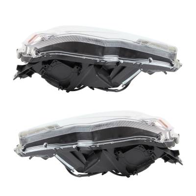 Rareelectrical - New Pair Of Headlights Compatible With Mitsubishi Lancer Gts 2009 2010 2011 2012 2013 2014 By Part - Image 4