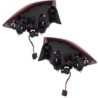 Rareelectrical - New Halogen Outer Pair Tail Lights Compatible With Kia Forte Fe Sedan 2.0L 2019 2020 2021 2022 By - Image 4