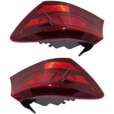 Rareelectrical - New Halogen Outer Pair Tail Lights Compatible With Kia Forte Fe Sedan 2.0L 2019 2020 2021 2022 By - Image 5