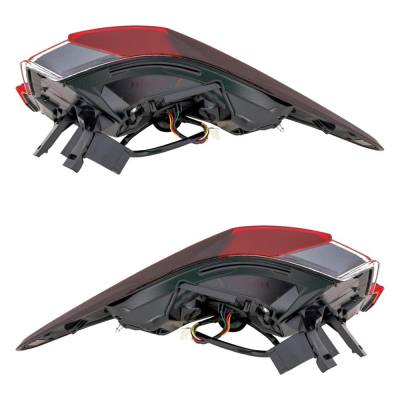 Rareelectrical - New Pair Of Tail Lights Compatible With Lexus Rx350 Rx450h Rx350l 3.5L 2016 2017 2018 2019 By Part - Image 4