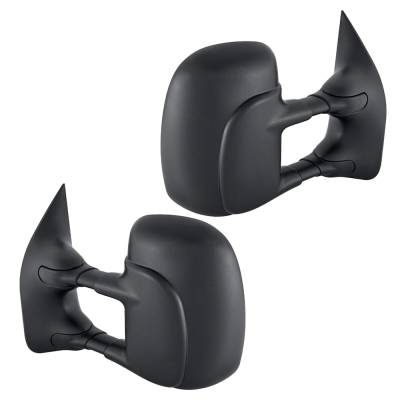 New Pair Mirror Compatible With Ford Econoline Van Base Standard Cargo Van 3-Door 4-Door 4.2L 5.4L
