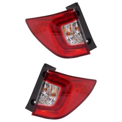 Rareelectrical - New Pair Of Tail Lights Compatible With Honda Passport 3.5L 2019 2020 2021 By Part Numbers - Image 1