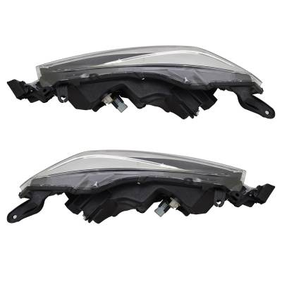 Rareelectrical - New Pair Of Headlights Compatible With Toyota Corolla Xle Sedan 4-Door 2017 2018 2019 By Part - Image 3