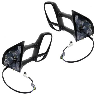 Rareelectrical - New Pair Mirror Compatible With Ford E-450 E-550 Super Duty Motorhome - Cutaway Stripped Chasis - Image 2