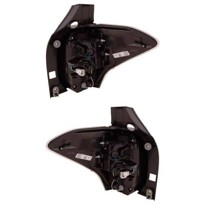 Rareelectrical - New Pair Of Tail Lights Compatible With Subaru Forester 2.0L 2.5L 2017 2018 By Part Numbers - Image 3