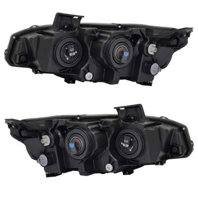 Rareelectrical - New Pair Of Halogen Headlights Compatible With Honda Civic I Style Sedan 4 Door 2.0L 2021 By Part - Image 4