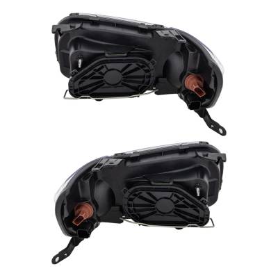 Rareelectrical - New Pair Of Halogen Headlights Compatible With Ford Escape Xls Xlt Sport Utility 4 Door 2.3L 3.0L - Image 2